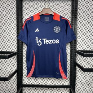 2024/2025 Manchester United Dark blue Pre-match training Jersey 1:1 Thai Quality