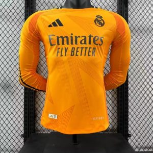 2024/2025 Player Version Real Madrid Away Long Sleeve Jersey 1:1 Thai Quality
