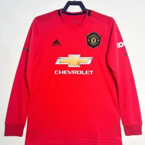 2019-2020 Retro Long Sleeve Manchester United Home Football Shirt 1:1 Thai Quality