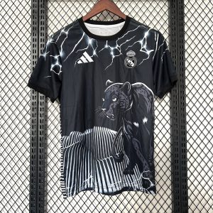 2024/2025 Real Madrid Leopard Special Edition Jersey Black 1:1 Thai Quality