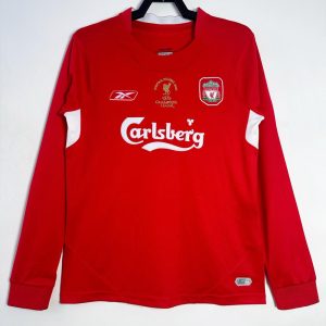 2004/2005 Retro Liverpool FC Home Football Jersey Long Sleeve 1:1 Thai Quality