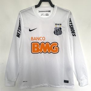 2012 Retro Long Sleeve Santos Home Soccer Jersey 1:1 Thai Quality