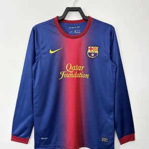 2012/2013 Retro Long Sleeve Barcelona Home Football Shirt 1:1 Thai Quality
