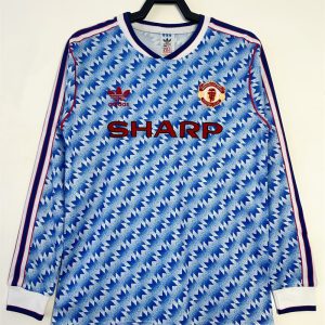 1990/1992 Retro Long Sleeves Manchester United Away Football Shirt 1:1 Thai Quality