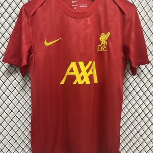 2024/2025 Liverpool Pre-match Training Red Jersey1:1 Thai Quality