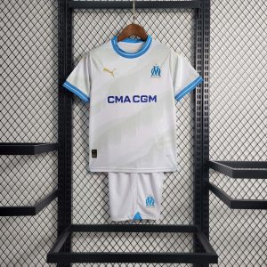 2023/2024 Olympique de Marseille Home Football Shirt 1:1 Thai Quality Kids Size
