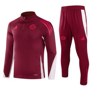 2024 Bayern Half-Pull Training Suit Red Jersey Set 1:1 Thai Quality