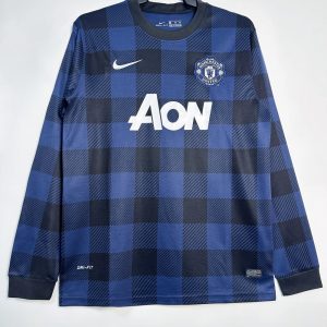 2013/2014 Retro Long Sleeve Manchester United Away Football Shirt 1:1 Thai Quality