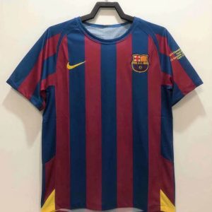 2005/2006 Retro Barcelona Home Football Shirt UEFA Champions League 1:1 Thai Quality