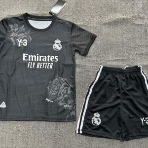 2024/2025 Real Madrid Y-3 Special Edition Black Football Shirt 1:1 Thai Quality Kids Size