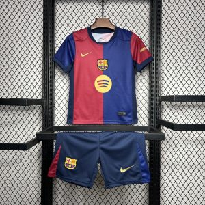 2024/2025 Barcelona Home No Spotify Football Shirt 1:1 Thai Quality Kids Size