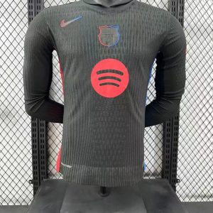 2024/2025 Long Sleeve Barcelona Away No Spotify Jersey  1:1 Thai Quality