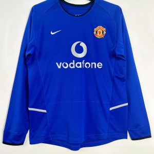 2002-2003 Retro Long Sleeve Manchester United Third Away Football Shirt 1:1 Thai Quality