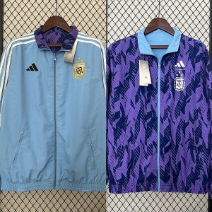 2024 Argentina Reversible Windbreake Soccer Jersey 1:1 Thai Quality